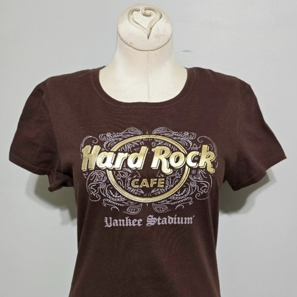 Yankee Stadium Hard Rock Cafe T Shirt S Womens MLB Baseball Tee Top